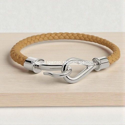 5色展開【HERMES】レザーブレスレット 《ジャンボH》 (HERMES