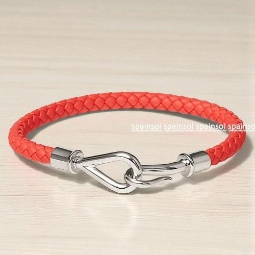 5色展開【HERMES】レザーブレスレット 《ジャンボH》 (HERMES