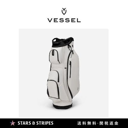 日本未販売【VESSEL】LUX カートゴルフバッグ WHITE 7 WAY TOP (VESSEL