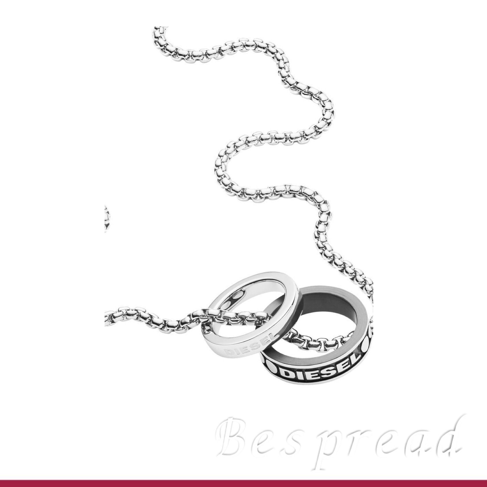 ユニセックス】DIESEL『Dx1168 ダブルリングネックレス』 (DIESEL