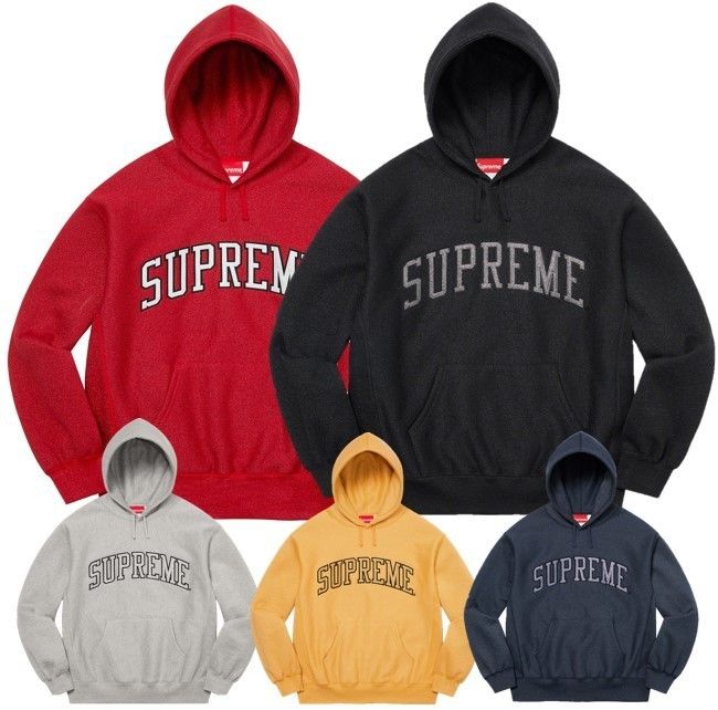 Supreme グリッターアーチロゴ パーカー SS23 WEEK7 関税送料込