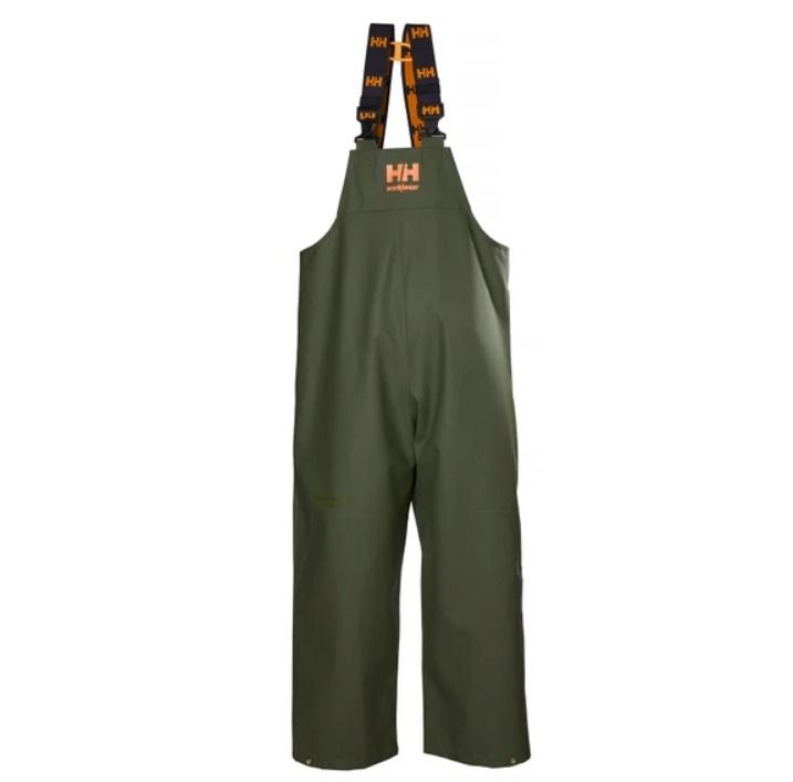 ヘリーハンセン PVC 防水 ビブパンツ サロペット グリーン BIB (HELLY