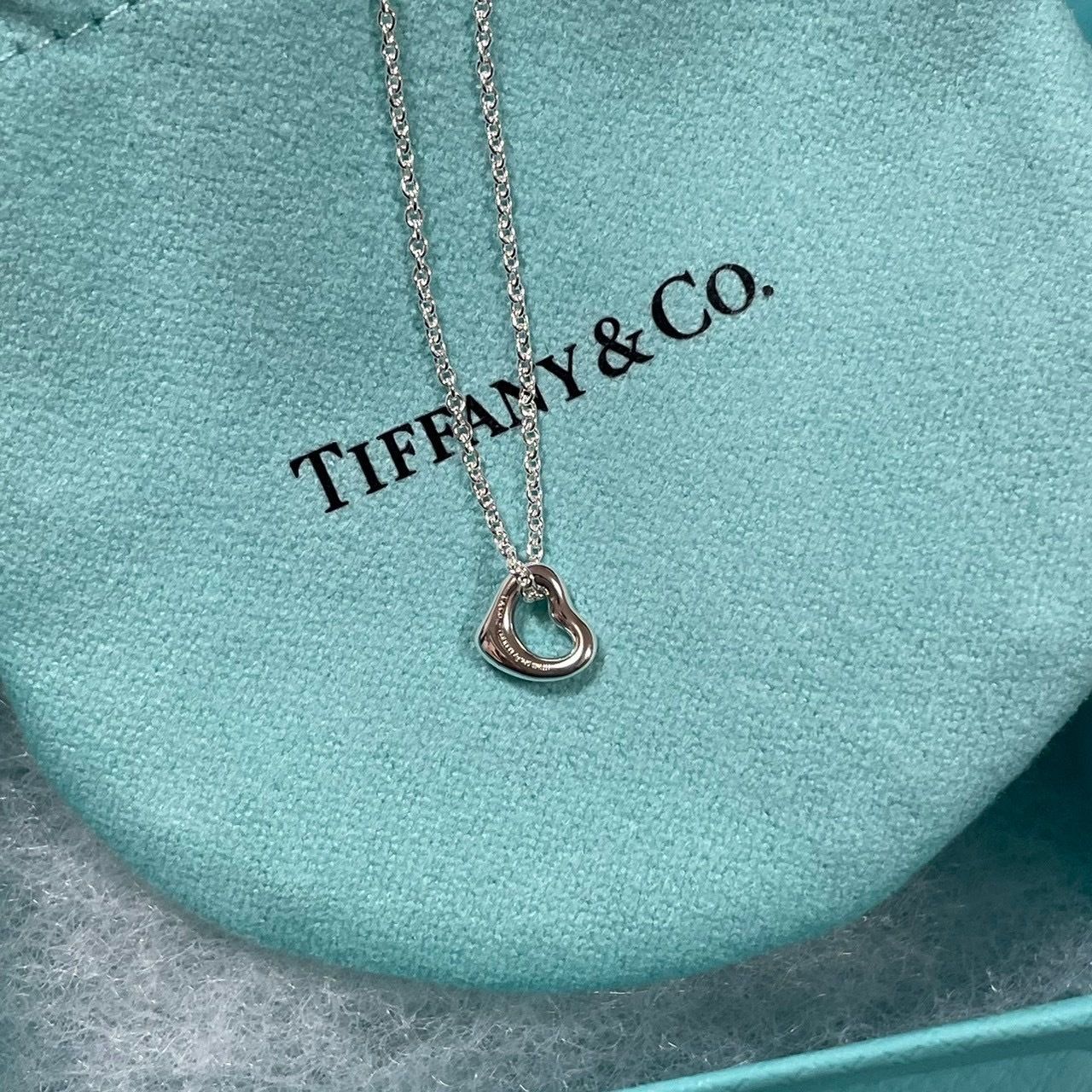 Tiffany】 オープン ハート ミニ ペンダント 7mm (Tiffany & Co