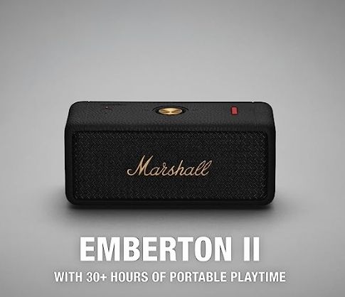 Marshall Emberton II ワイヤレスポータブル防水スピーカーBlack