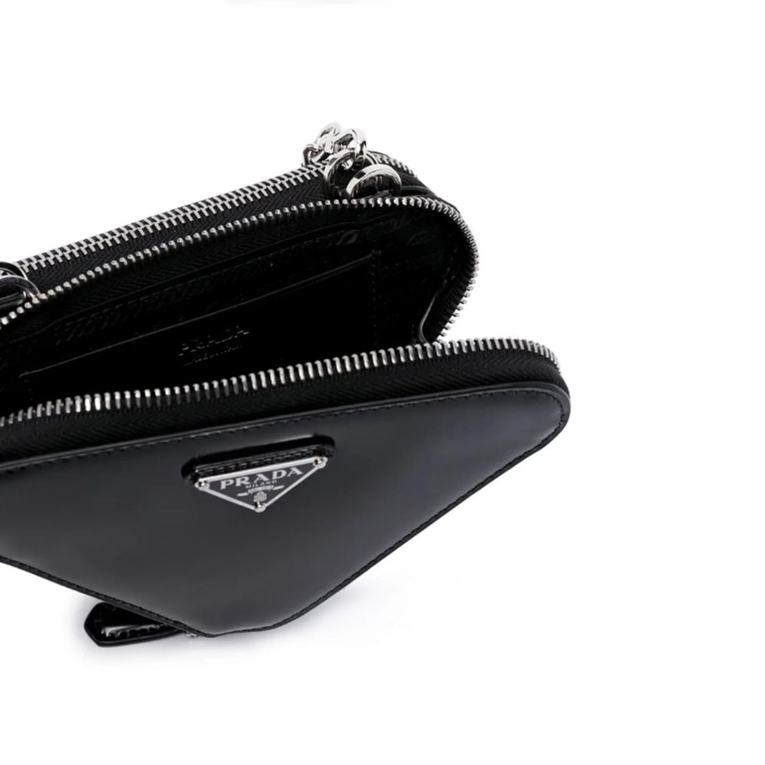 関税負担なし☆PRADA プラダ ブラッシュドレザーミニポーチ (PRADA