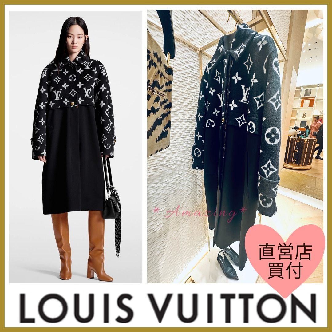 コレ一枚で決まる】ルイヴィトン☆Over size モノグラムコート (Louis