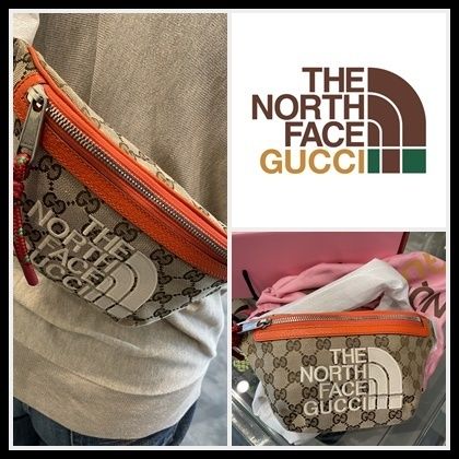 注目コラボ GUCCI ノースフェイス × グッチ ショルダーバッグ (GUCCI