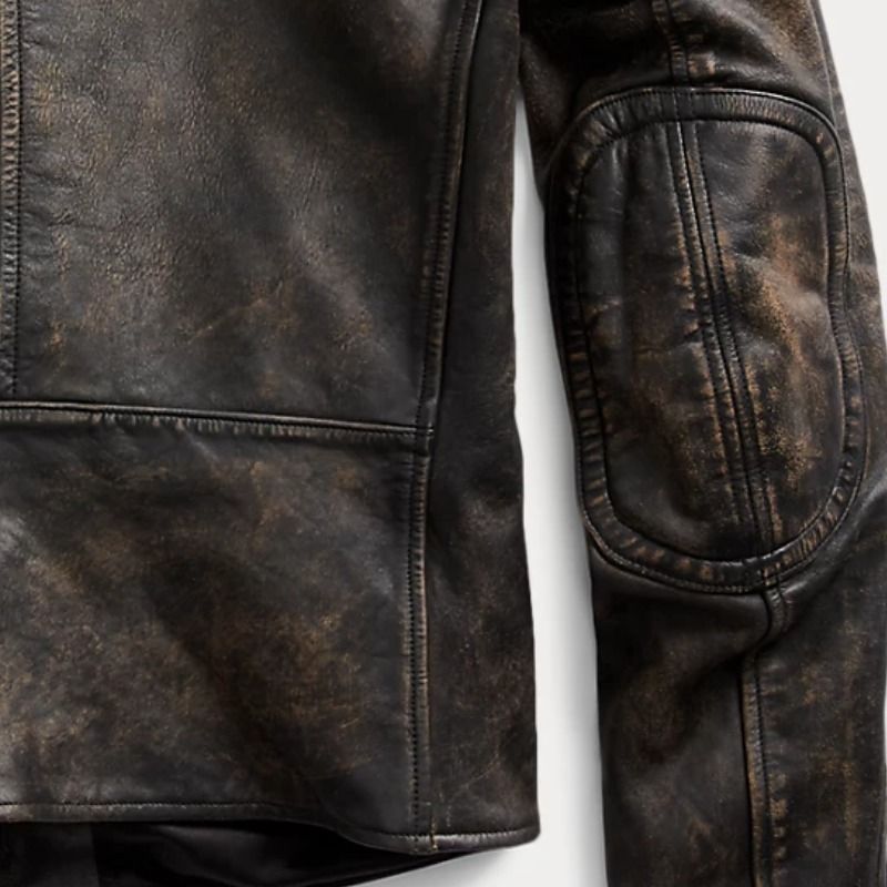 RRL スリムフィット レザー モトジャケット Black (RRL/レザー