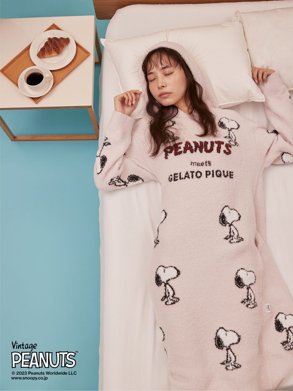 gelato pique☆【PEANUTS】総柄ジャガードワンピース (gelato pique