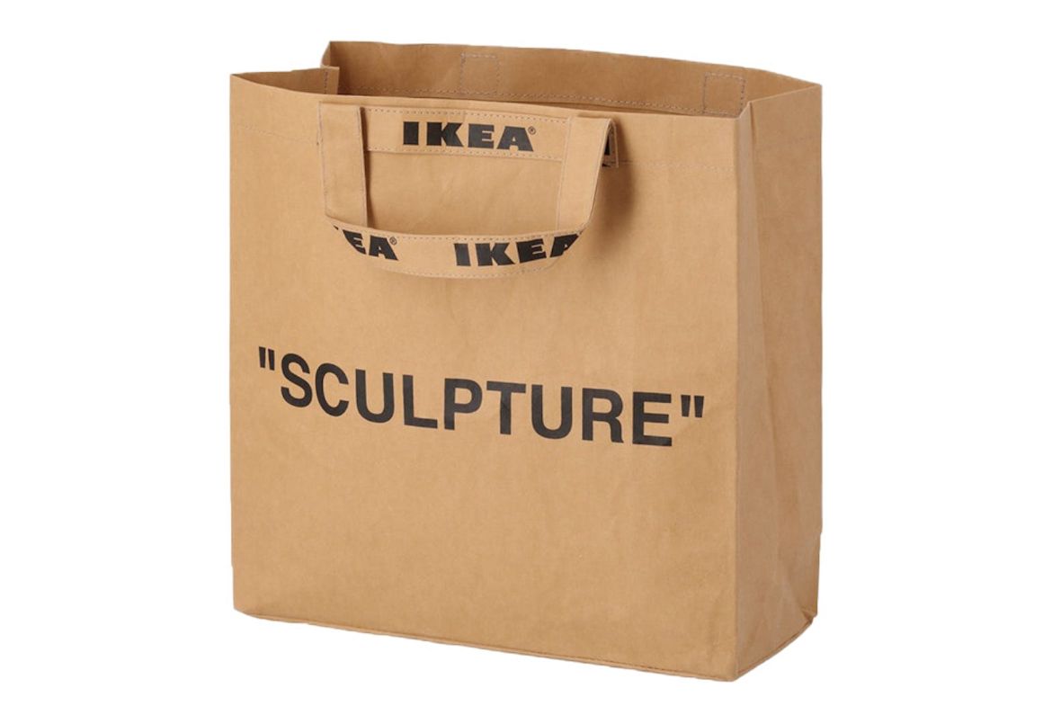 Virgil Abloh x IKEA MARKERAD Medium Paper Bag (Off-White/トート