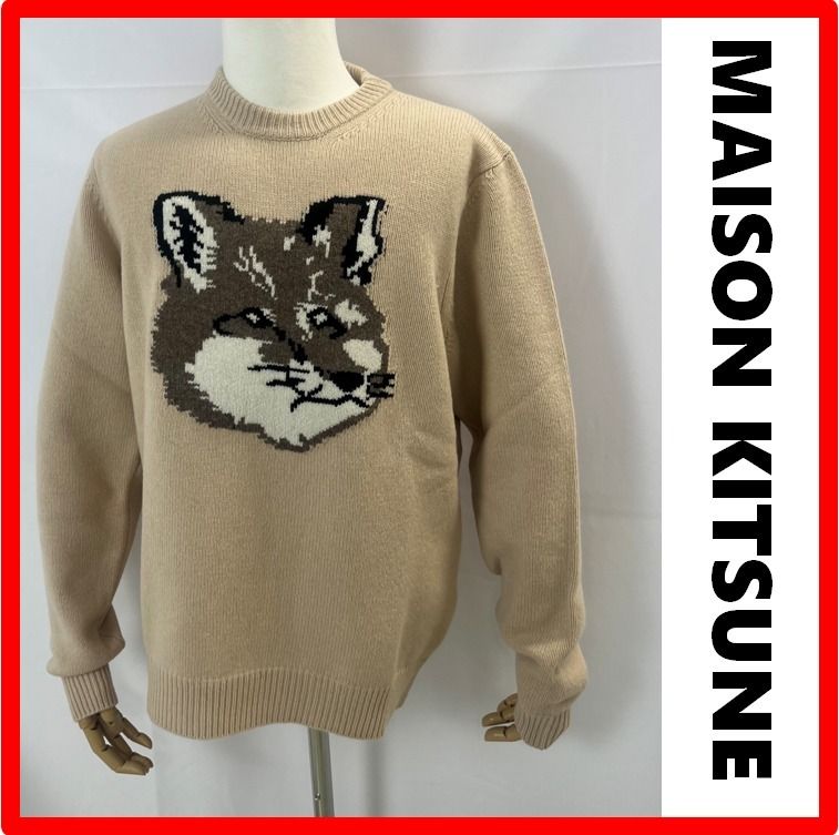 ☆【MAISON KITSUNE】☆Big Fox Head Pullover Knit Beig.e☆ (MAISON