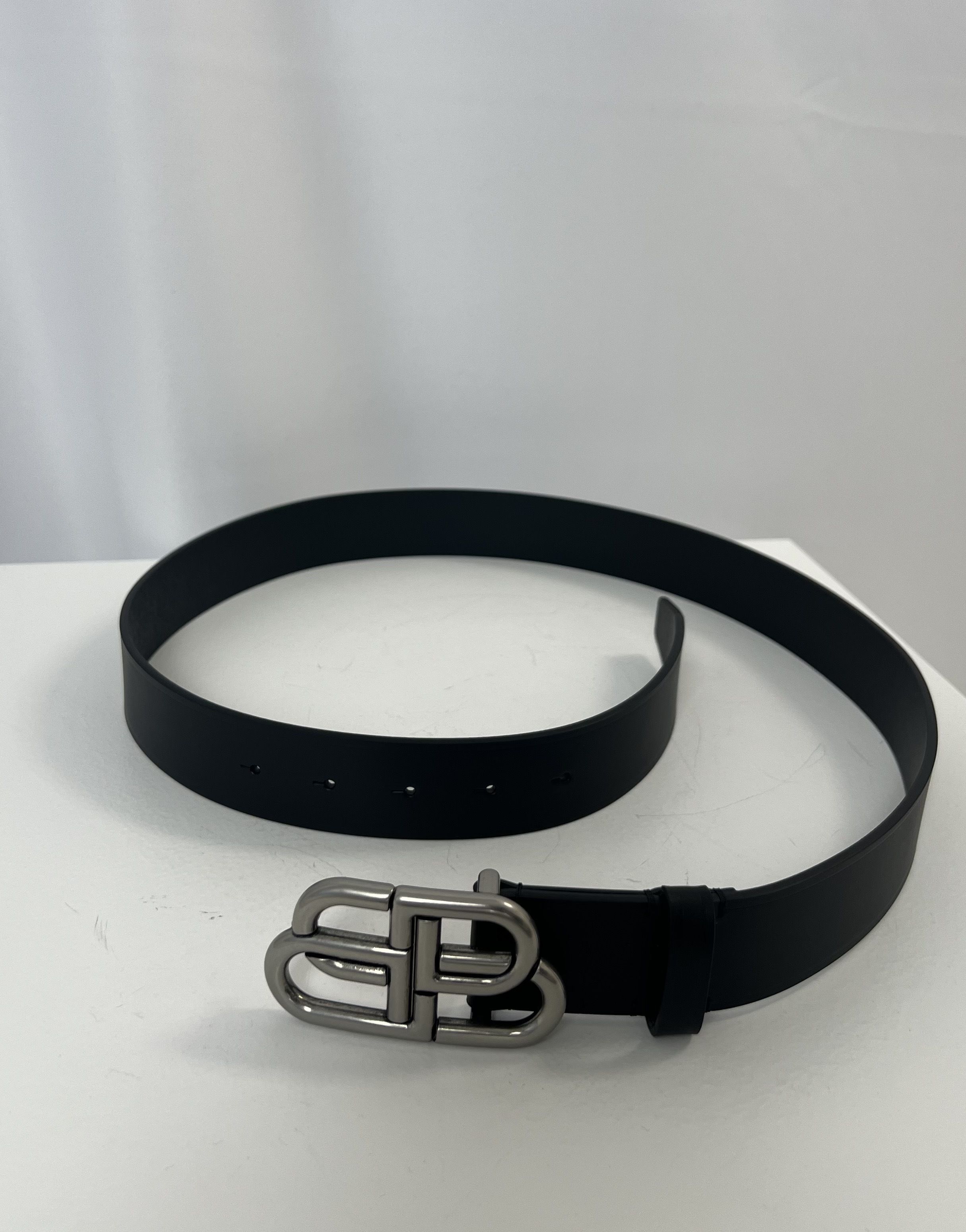 ☆送料・関税込☆BALENCIAGA☆BB Leather Belt☆ベルト☆ (BALENCIAGA