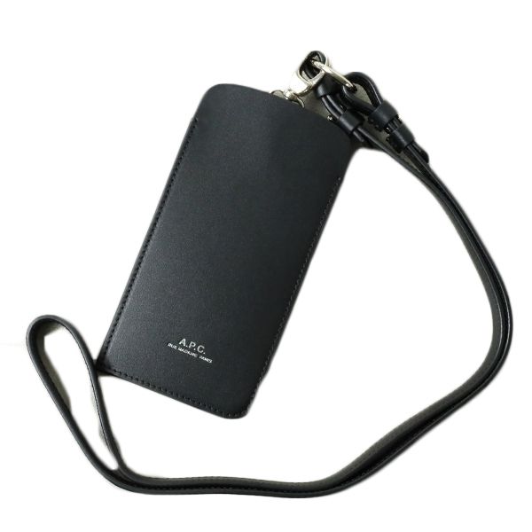 A.P.C. アーペーセー スマホショルダー スマホバッグ ロゴ 本革
