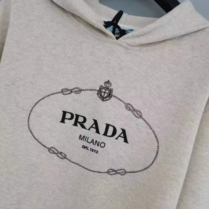 ☆Prada プラダ☆オーバーサイズ コットンフリースパーカー (PRADA