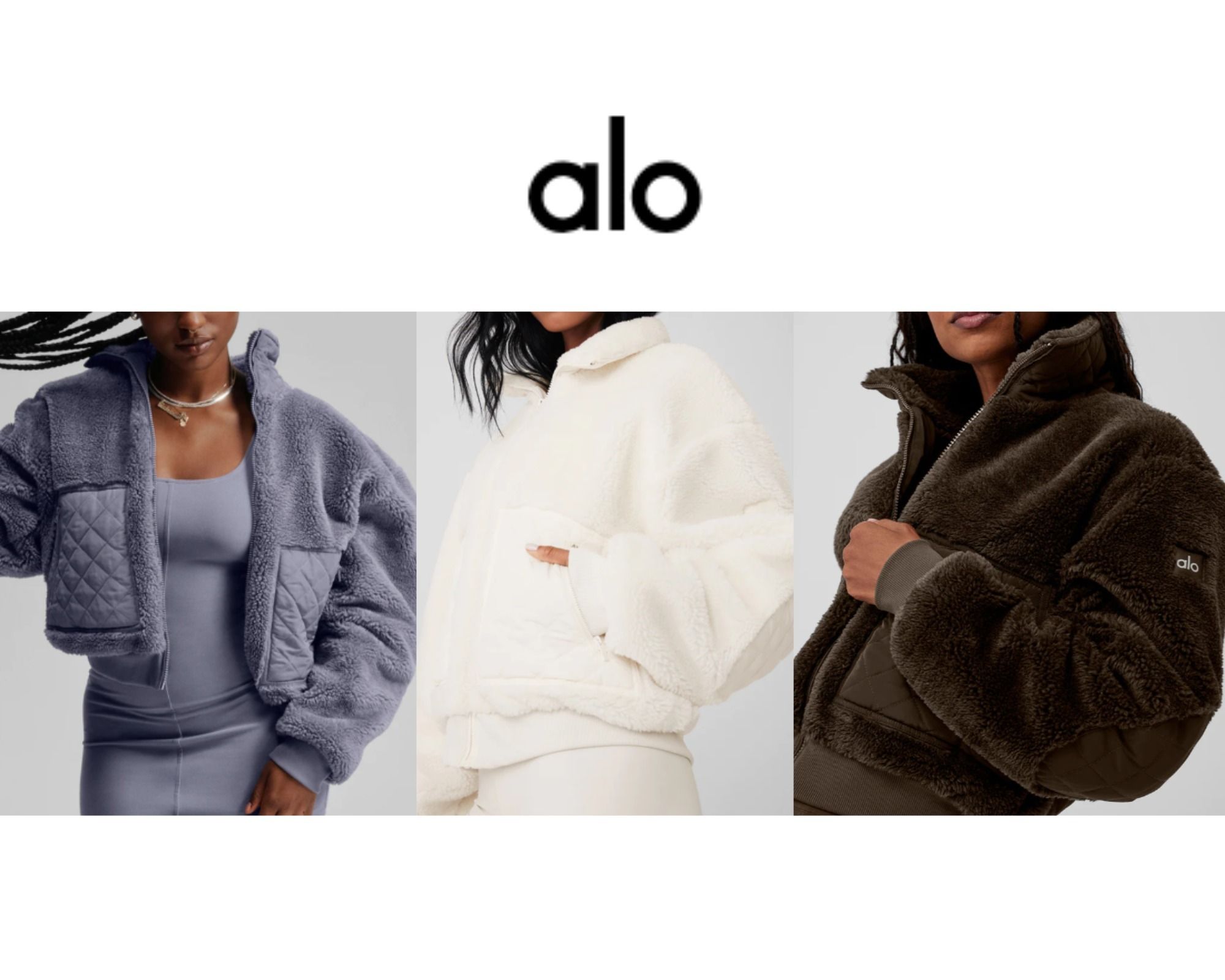 alo】大人気☆シェルパ エッジ ボンバー (ALO Yoga/フリースジャケット