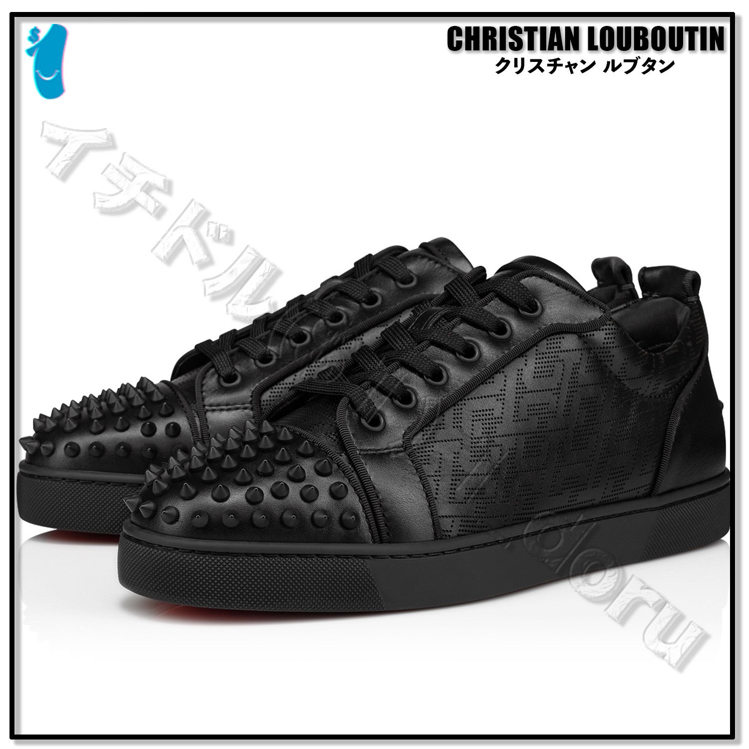 ルブタン スニーカー シューズ Louis Junior Spikes Orlato (Christian