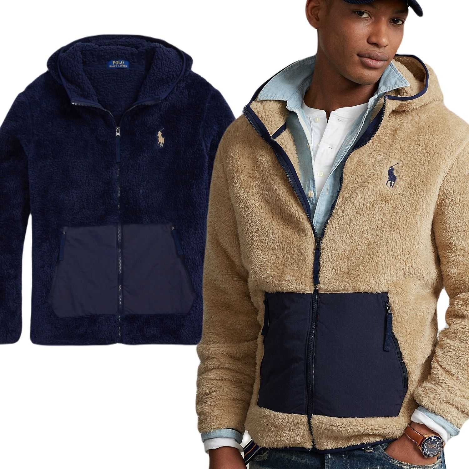 最新作セール ポロラルフローレン パイル フリース パーカー (Ralph