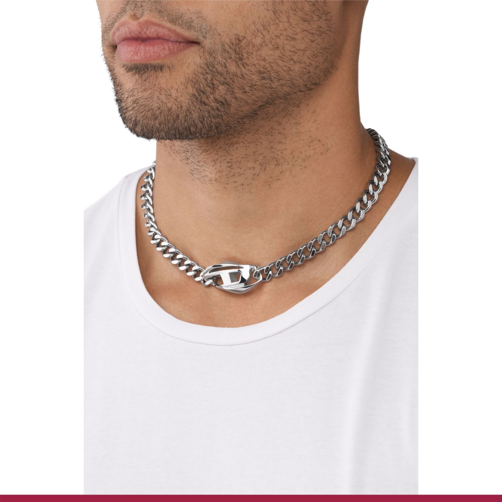 ギフトに】DIESEL『Dx1412 チェーンネックレス』送料込 (DIESEL