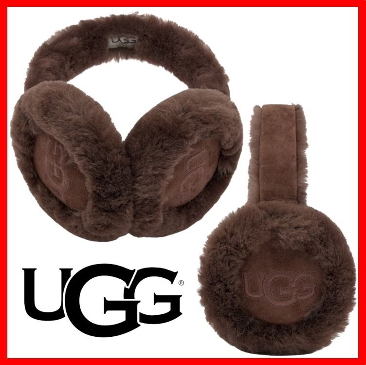 ☆人気☆【UGG】☆W Embroidered Logo Earmuff☆Burnt Cedar☆ (UGG