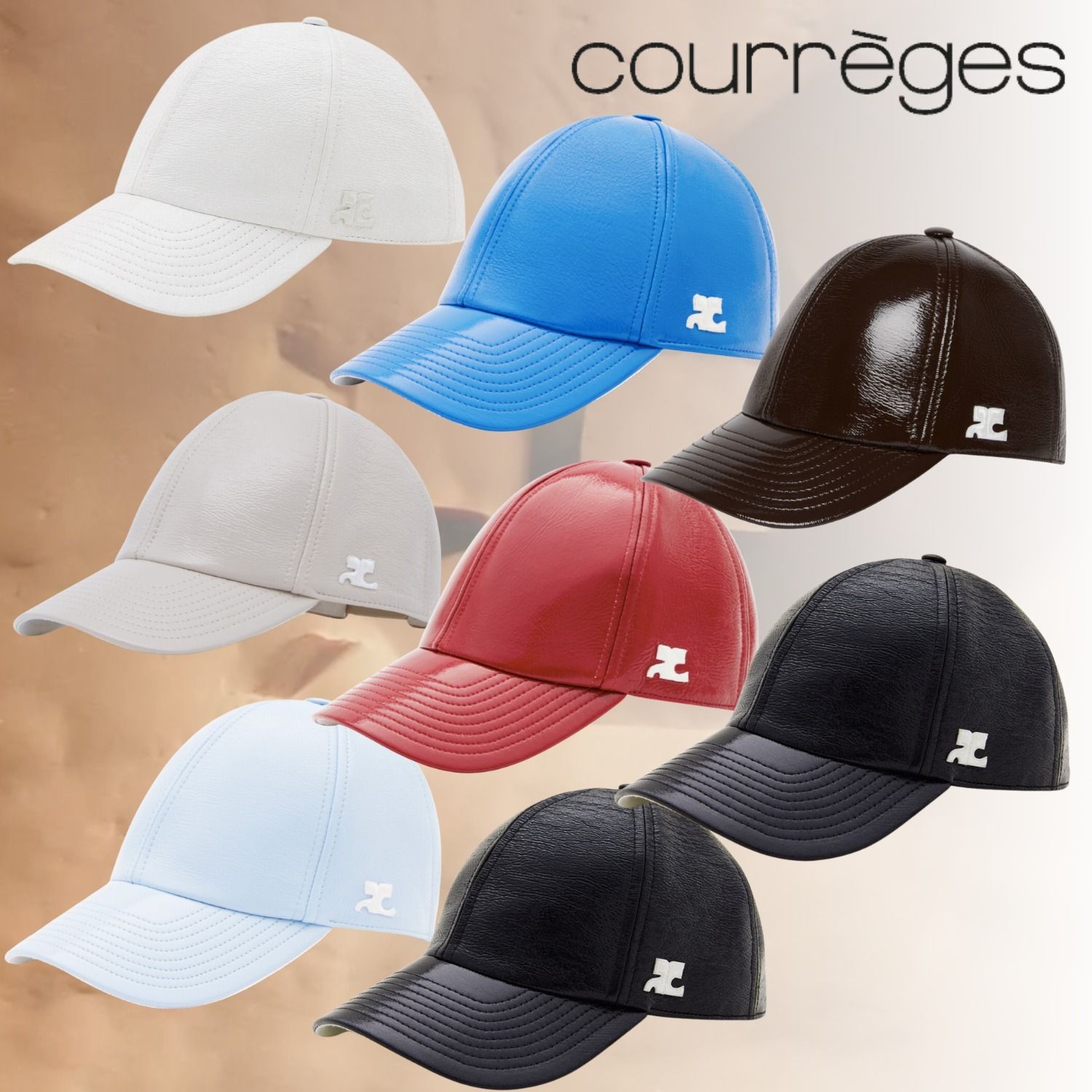 COURREGES クレージュ Reedition Logo ロゴ Cap キャップ (Courreges