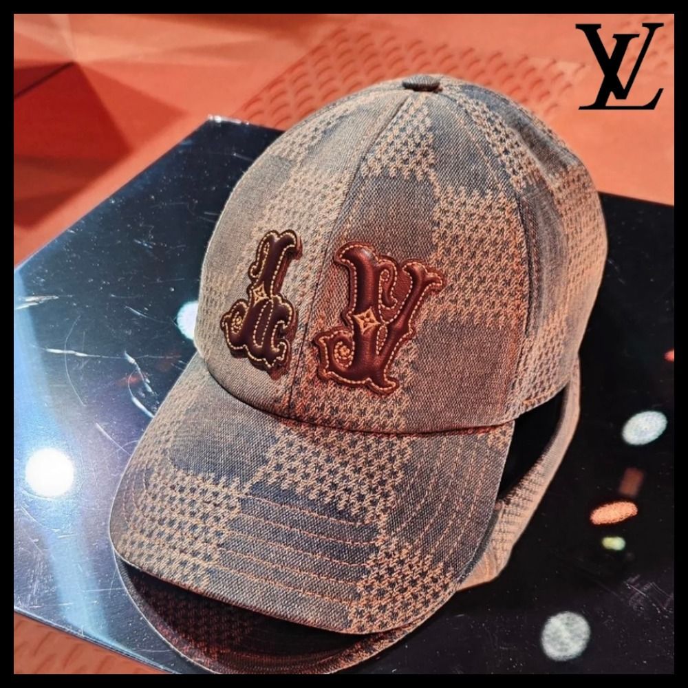 ダミエとLVロゴがおしゃれ♪】ルイヴィトン☆キャップ (Louis Vuitton