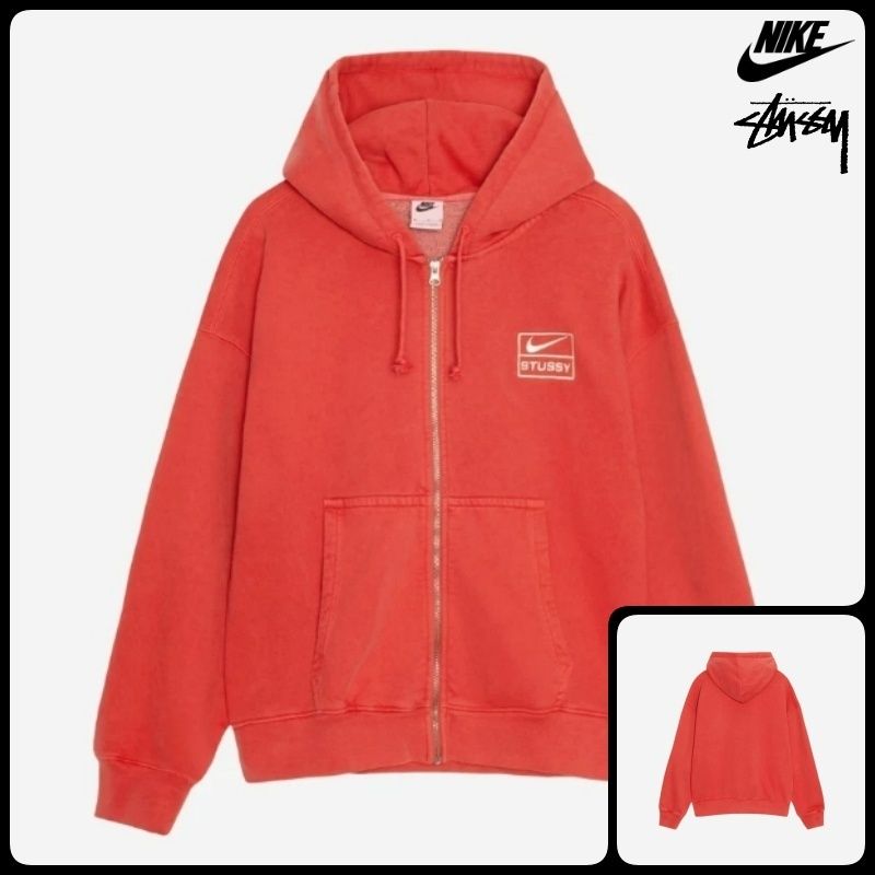 ナイキ X ステューシー】Nike x Stussy Full Zip Hoodie Red (STUSSY