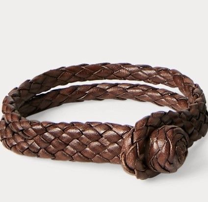 RRL ダブルアールエル Hand-Braided Leather Bracelet (RRL