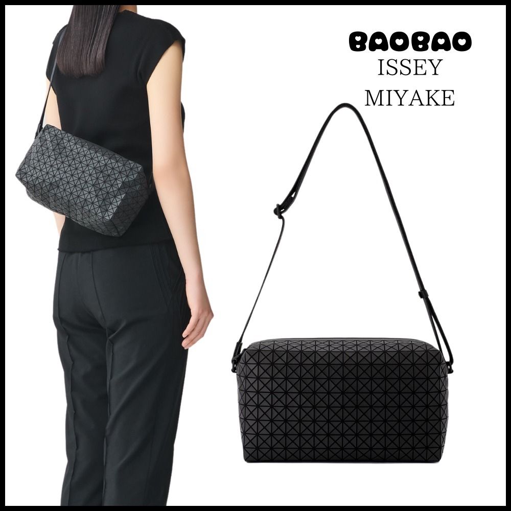 希少 BAOBAO ISSEY MIYAKE☆SADDLE BAG☆KURO ショルダーバック