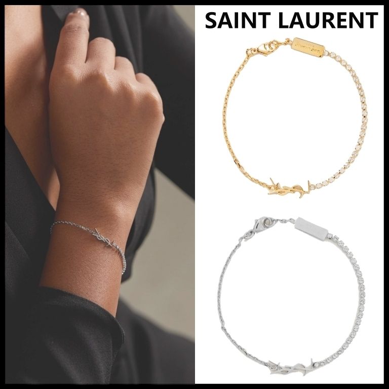 SAINT LAURENT】カサンドラ チャームブレスレット メタル (Saint