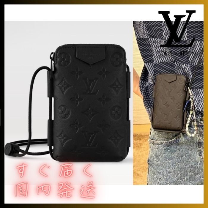 スマホやカートを収納】Louis Vuitton レースアップ ポーチ (Louis