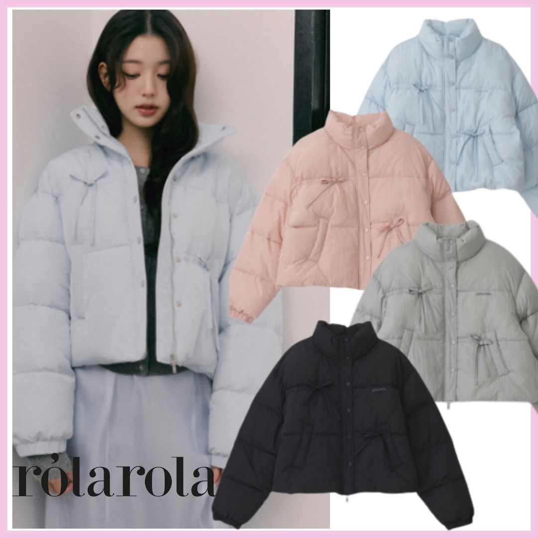 ウォニョン着用☆韓国 rolarola RIBBON WELLON PADDING (rolarola