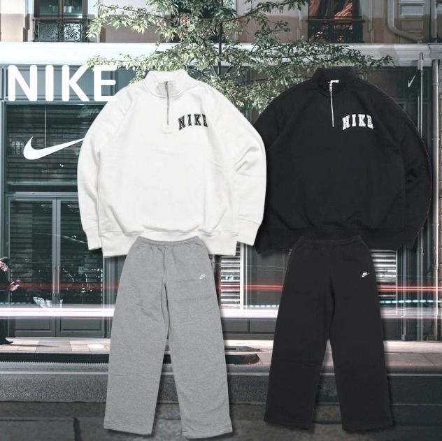 ナイキ ハーフジップ L/S トップ ＆ パンツ すぐ届く！ (Nike
