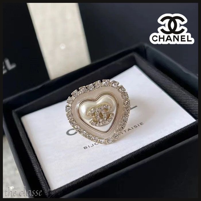 手元でキラキラ煌めく♡】CHANEL リング 指輪 ハート (CHANEL/指輪