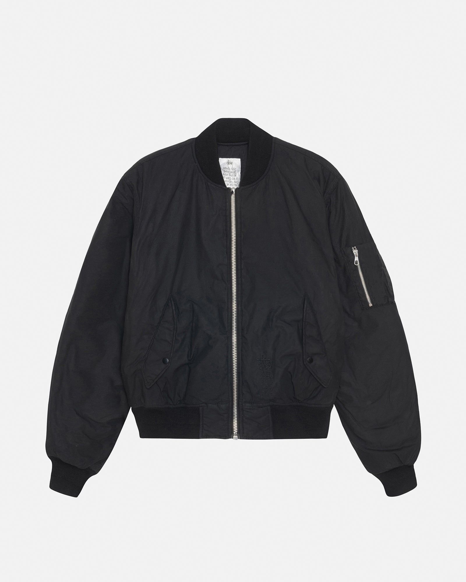 STUSSY】☆ジャケット☆ WAXED BUILT BOMBER JACKET (STUSSY/MA-1