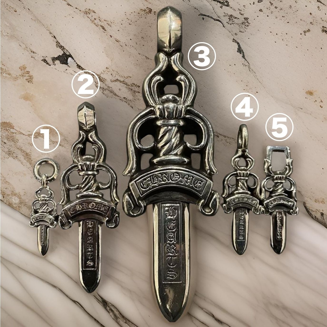 Chrome Hearts†セレブも愛用☆入手困難なシルバー ダガー (CHROME