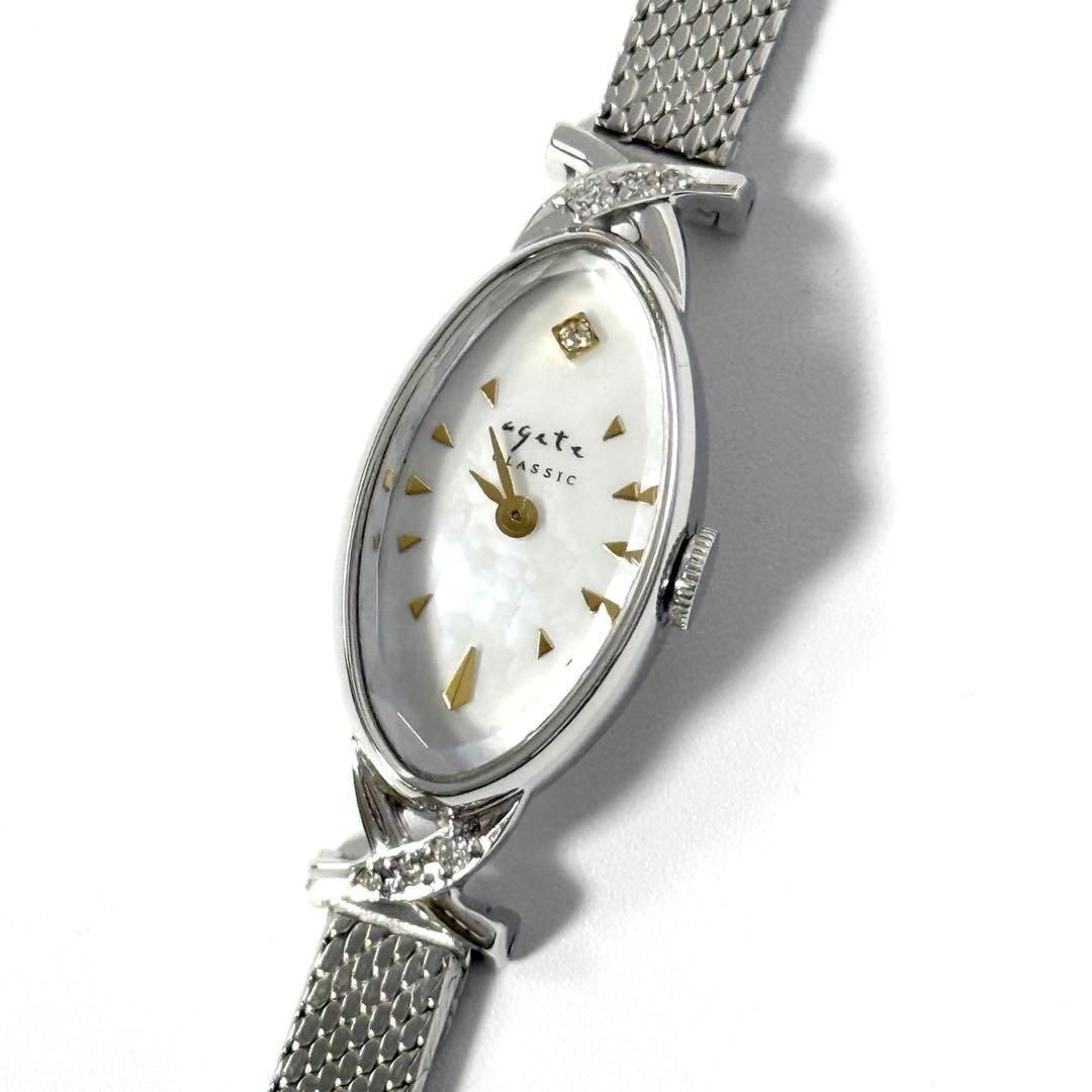 アガット 時計 オーバルフェイス ジュエリー ウォッチ (Agete/アナログ