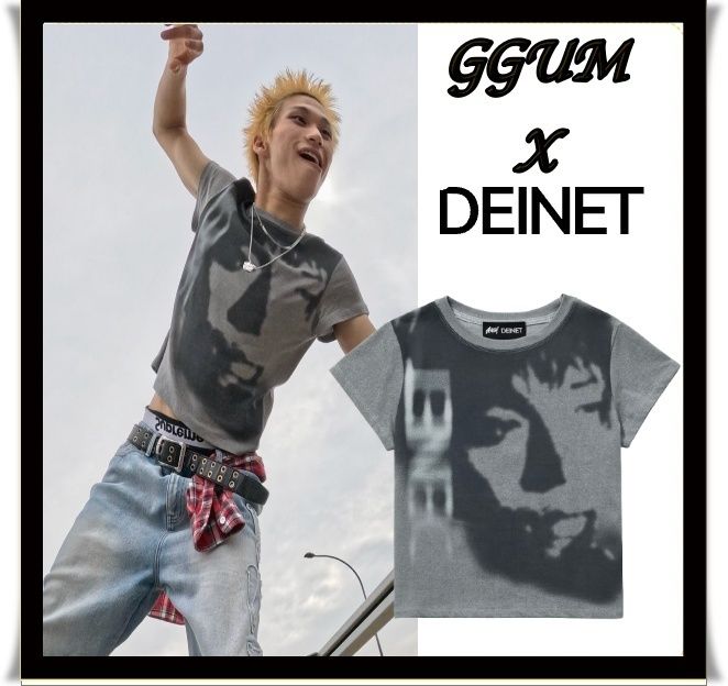 GGUM X DEINET】CROP S/S T-SHIRT ☆TXT ヨンジュン コラボ (DEINET/T
