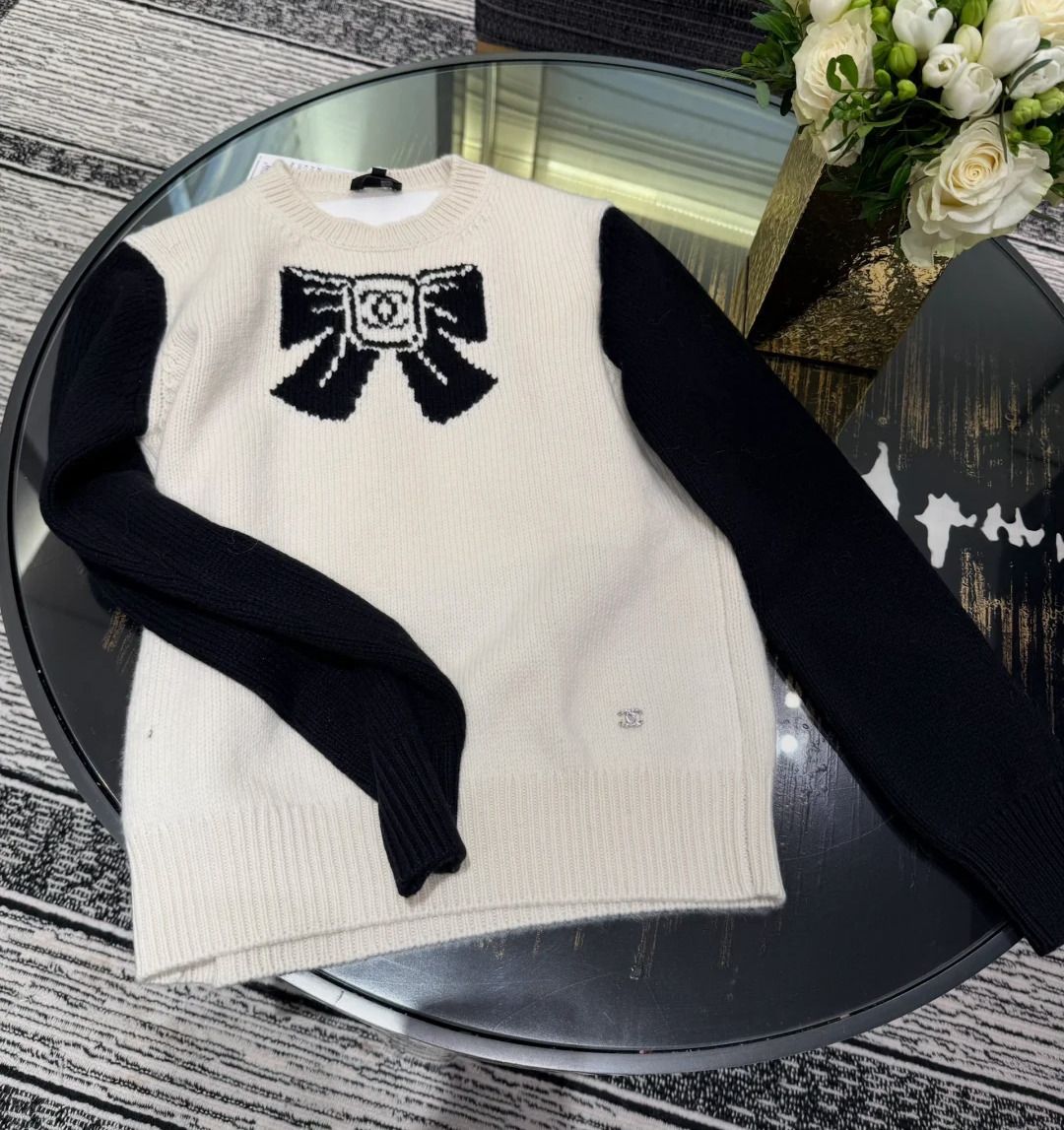 ココネージュコレクション！】CHANEL リボンニット モノトーン (CHANEL