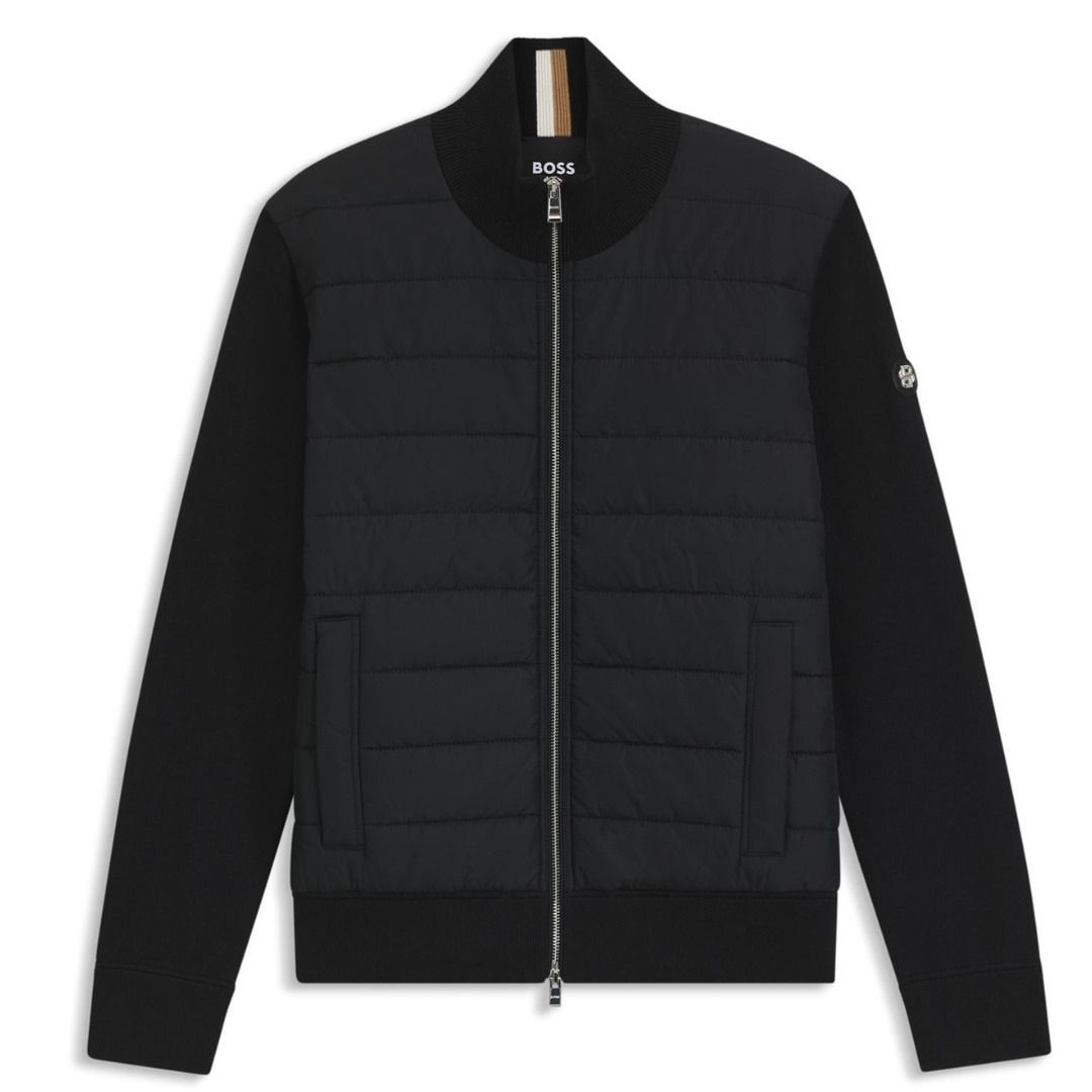 HUGO BOSS ミックスマテリアル ジャケット パデッドフロント (Hugo