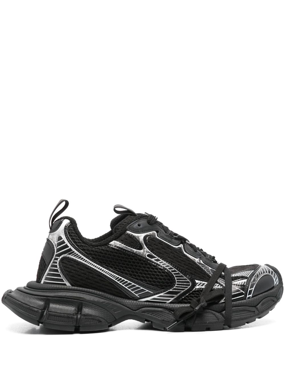 Balenciaga 3XL Panelled Sneakers | Black | FARFETCH SG