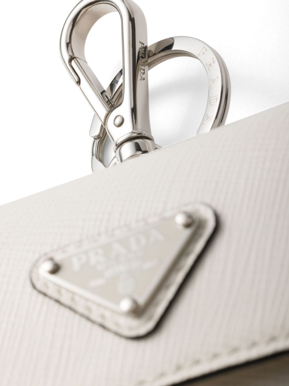 Prada Saffiano Leather AirPods Case | White | FARFETCH