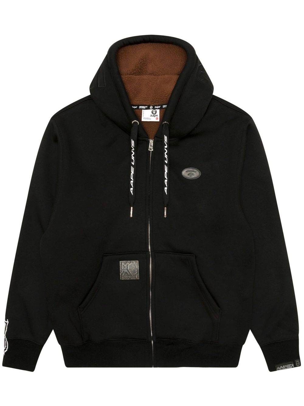 AAPE BY *A BATHING APE® ジップアップ パーカー | ブラック | FARFETCH JP