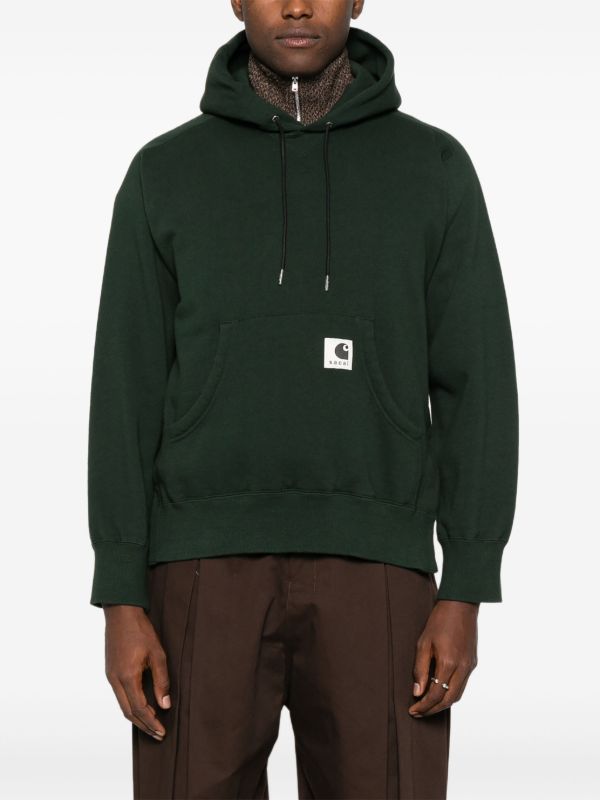 Sacai x Carhartt WIP Pocketed Hoodie | Green | FARFETCH