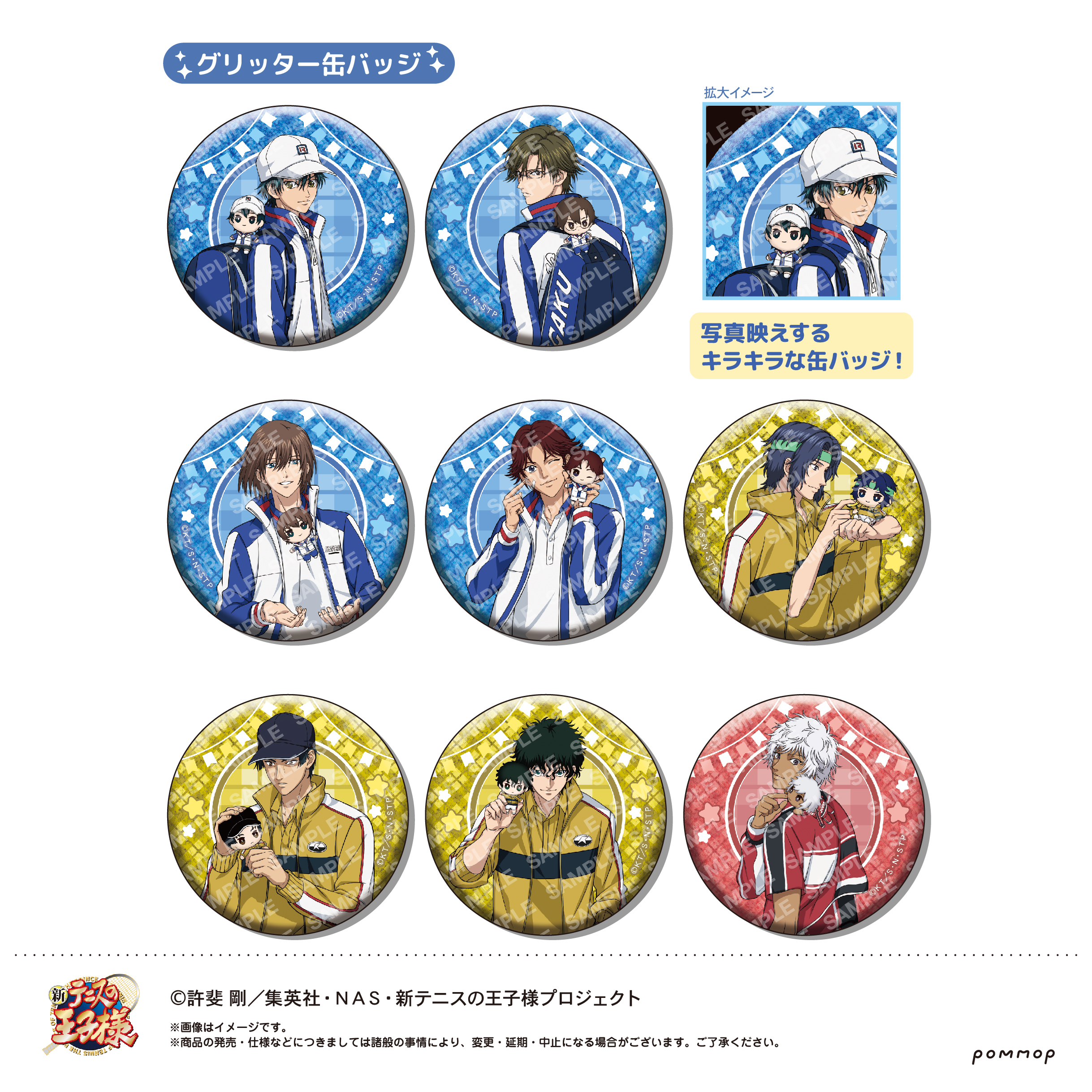 新テニスの王子様_缶バッジコレクション-おきがえぬいといっしょ第3弾