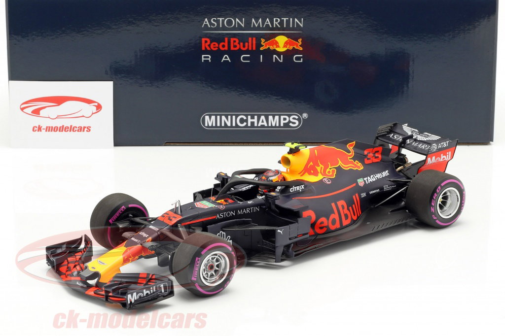 Minichamps 1:18 Max Verstappen Red Bull Racing RB14 #33 Winner