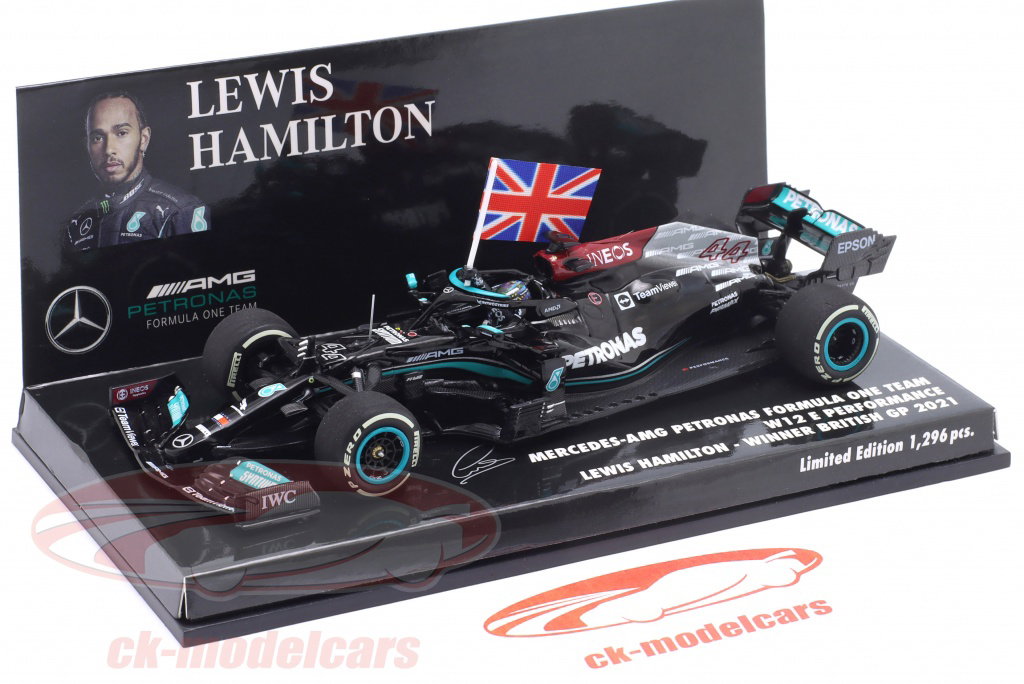 Minichamps 1:43 L. Hamilton Mercedes-AMG F1 W12 #44 winner British