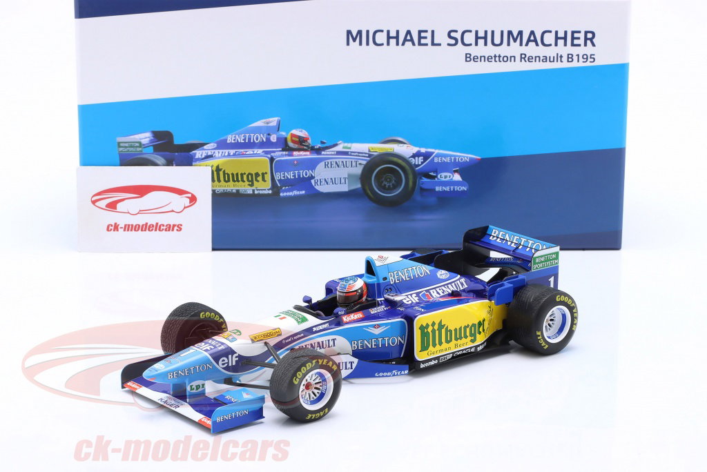 Minichamps 1:18 M. Schumacher Benetton B195 #1 Winner Europe GP