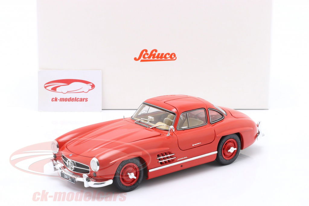 Schuco 1:18 Mercedes-Benz 300 SL Coupe (W198) 赤 450060100 モデル