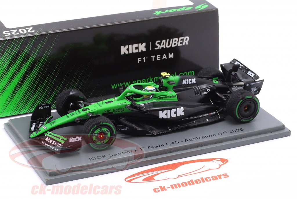 Spark 1:43 Gabriel Bortoleto Kick Sauber C45 #5 Australia GP