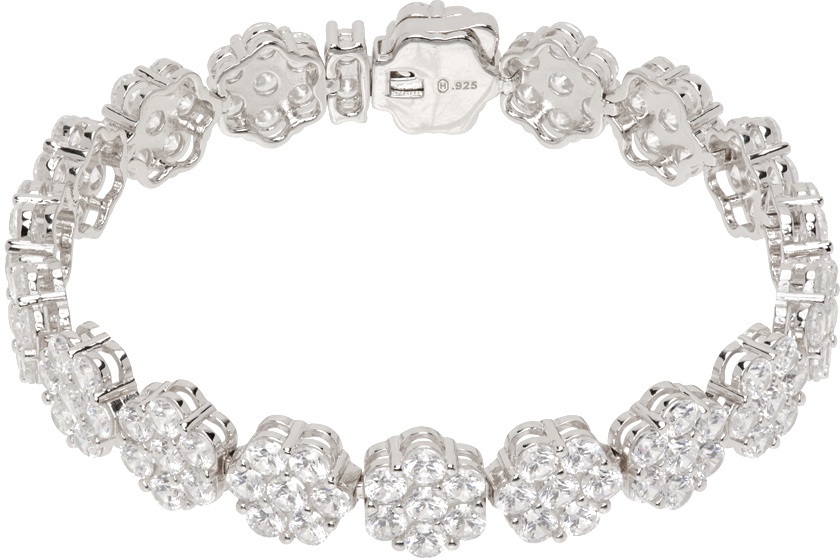 Hatton Labs Silver Daisy Tennis Bracelet Hatton Labs